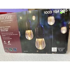 Home Decorators Collection 24 ft. Color Changing LED String Light set.New